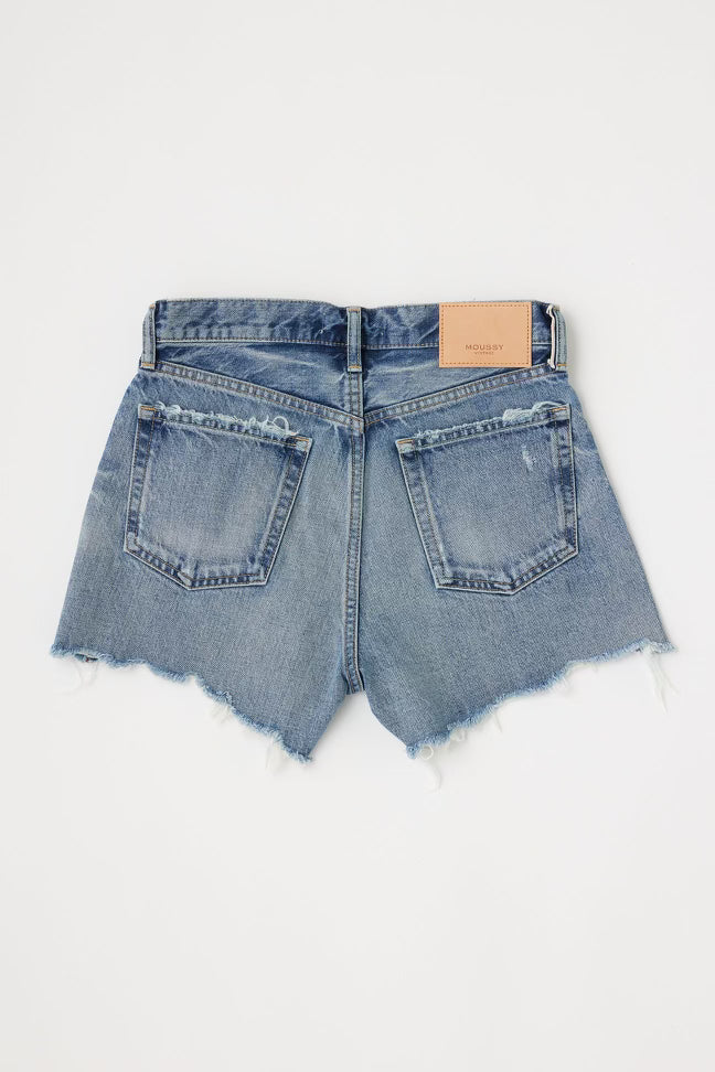 Moussy Vintage Elam Denim Shorts in Blue