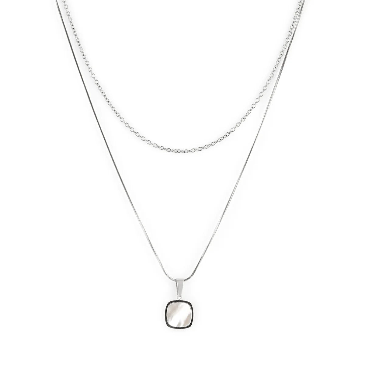 Twenty Compass Mirage Necklace in Silver