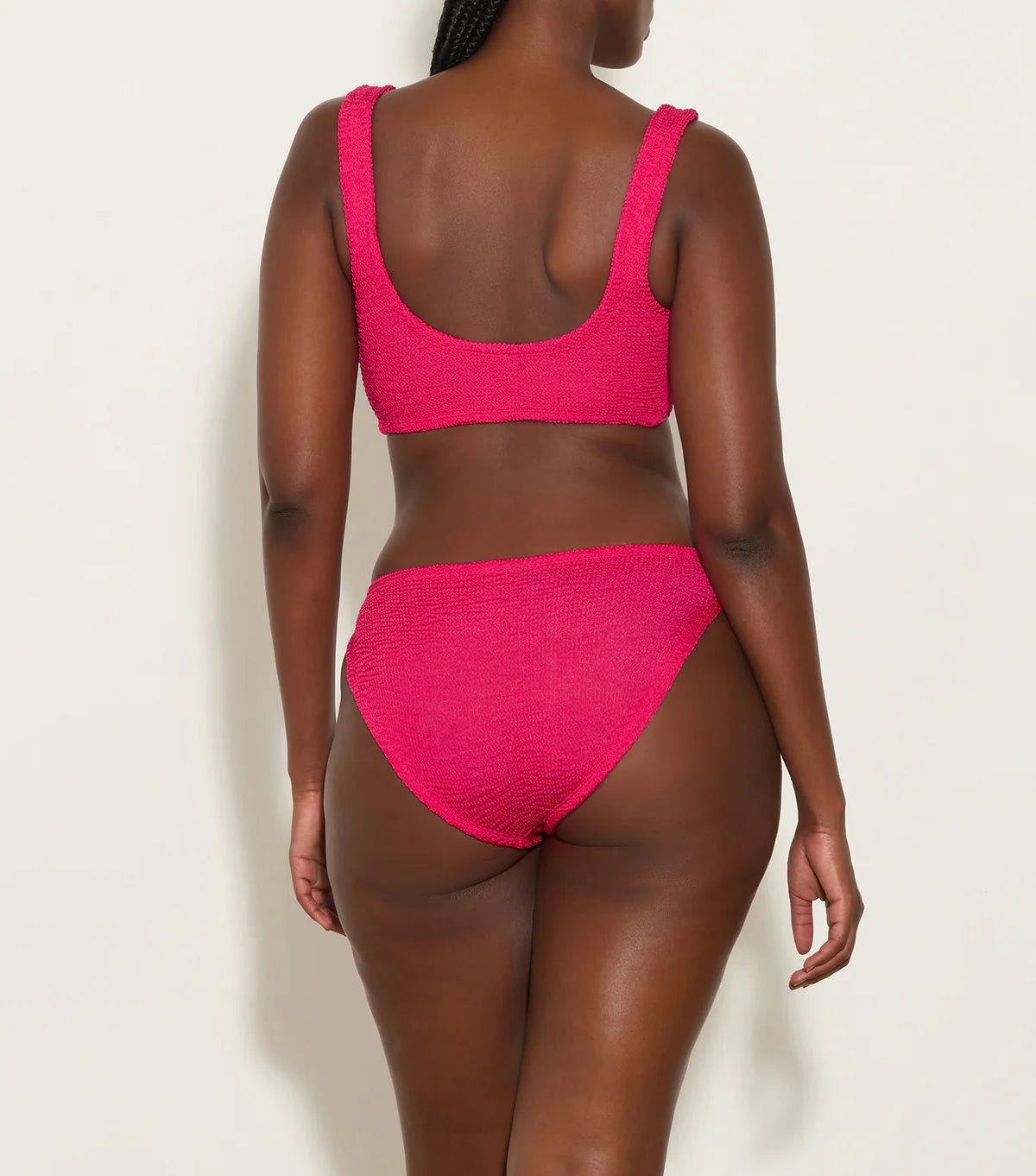 Hunza G Juno Bikini in Metallic Raspberry