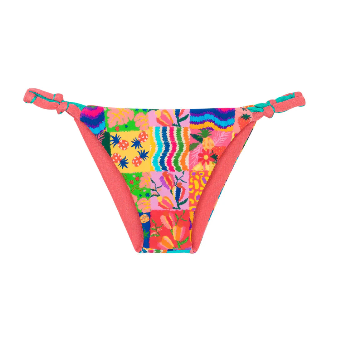 Rio de Sol Essential Reversible Bikini Bottom in Love Trip