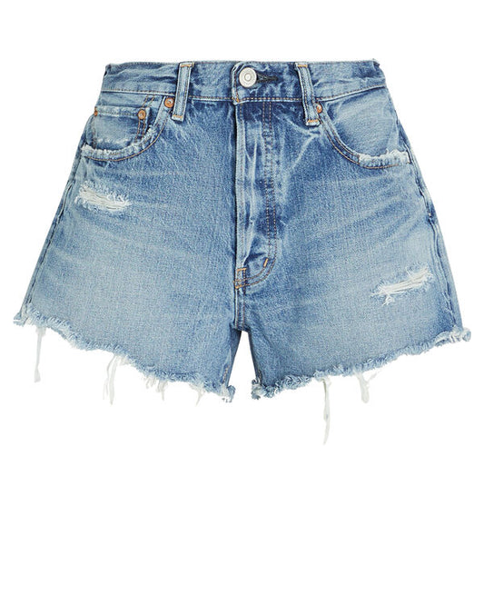 Moussy Vintage Chester Denim Shorts in Blue