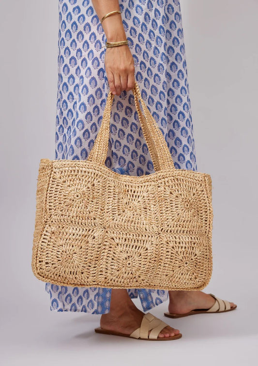 Hat Attack Portia Luxe Tote Natural