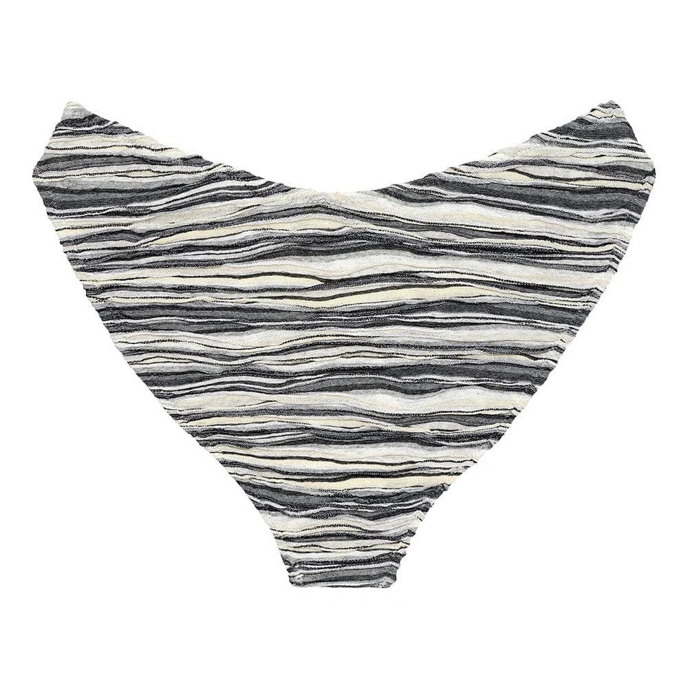 Montce Slub Knit Lulu Zig Zag Stitch Bikini Bottom