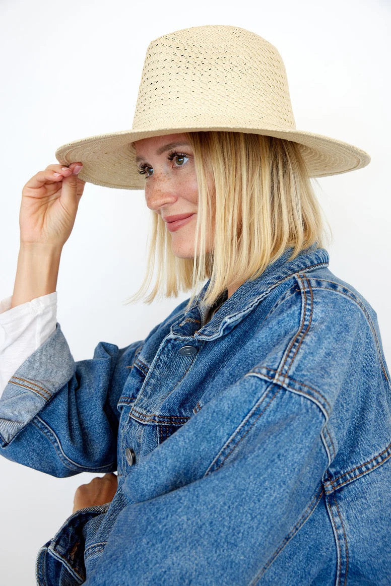 Hat Attack Luxe Vented Packable Hat in Natural