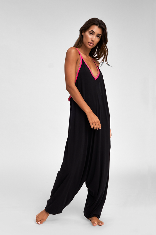 Pitusa Pima Inca Jumpsuit in Black