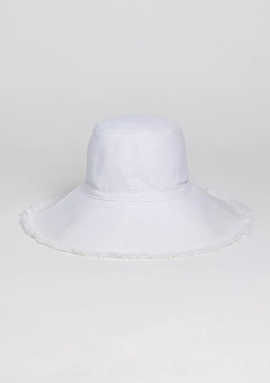 Hat Attack Canvas Packable Hat in Solid White