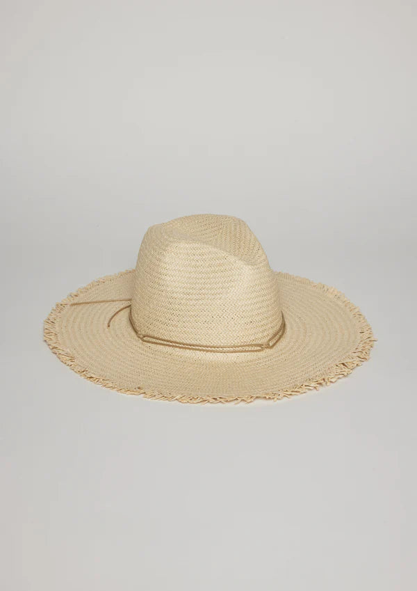 Hat Attack Fringed Traveler Continental in Natural/Natural