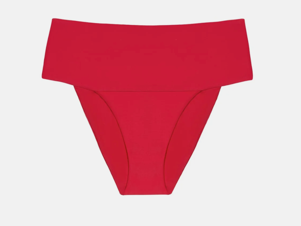 Vix Solid Jessica Hot Pant Full Red Poppy