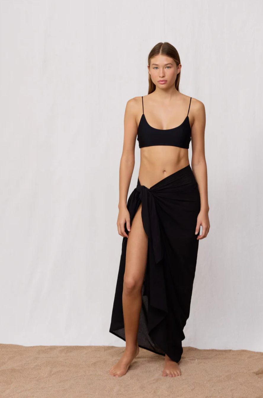 Mikoh Ahe Long Sarong Wrap in Night