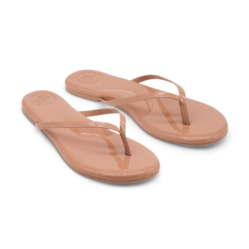 Solei Sea Indie Sandal in Light Nude Patent