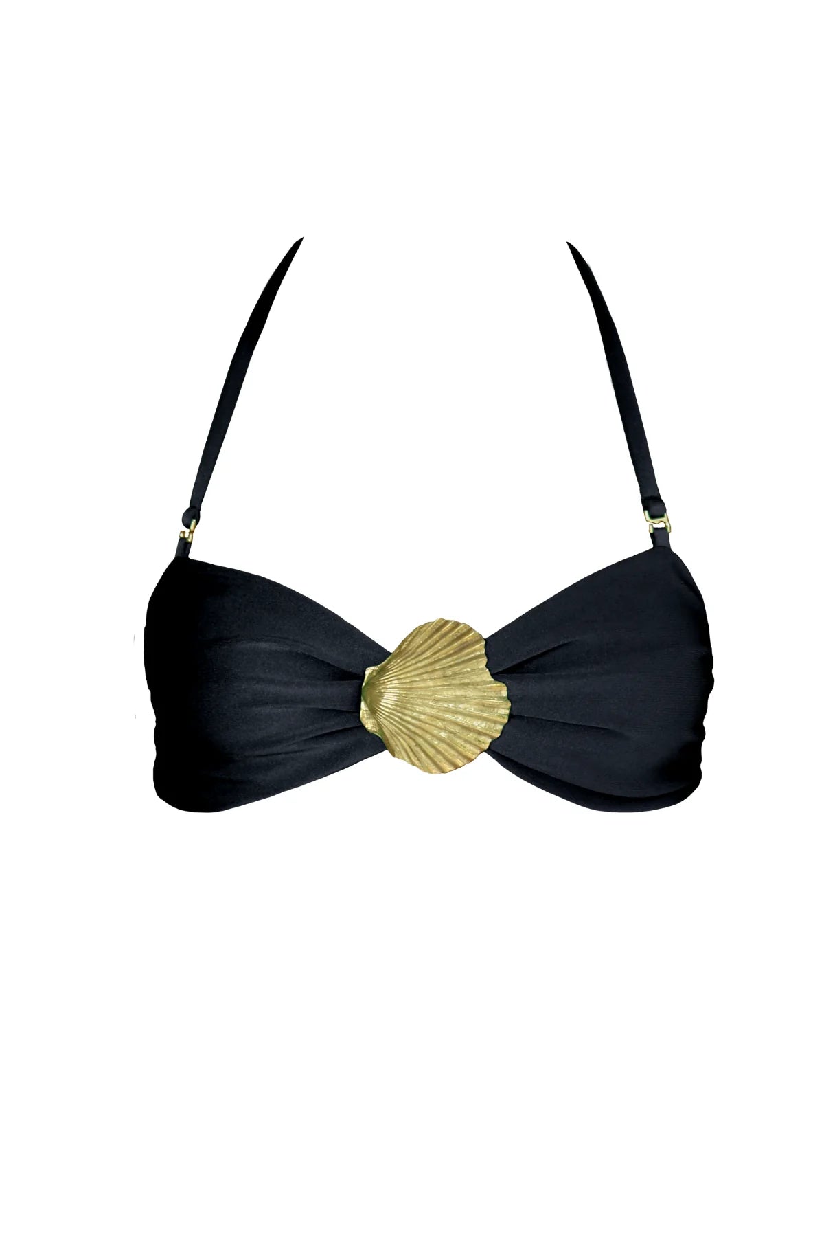 Mare Bandeau Bikini Top in Onyx